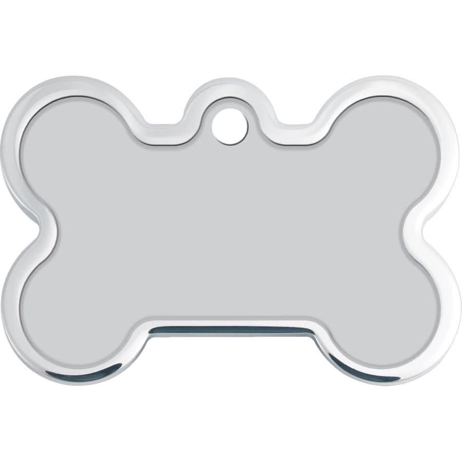 ID Tag Bone Large Raised Edge I'm Lost Call My Mom  -