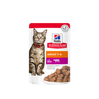 Thumbnail for Hill’s Science Plan Adult Wet Cat Food Beef Pouches (12x85g)