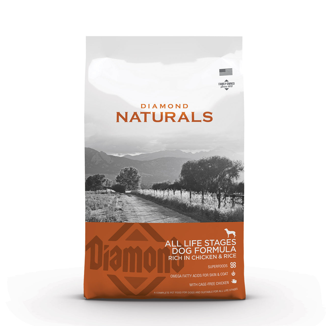 Diamond Naturals All Life stages Dog Chicken & Rice Formula - 15 Kg (33 lbs)