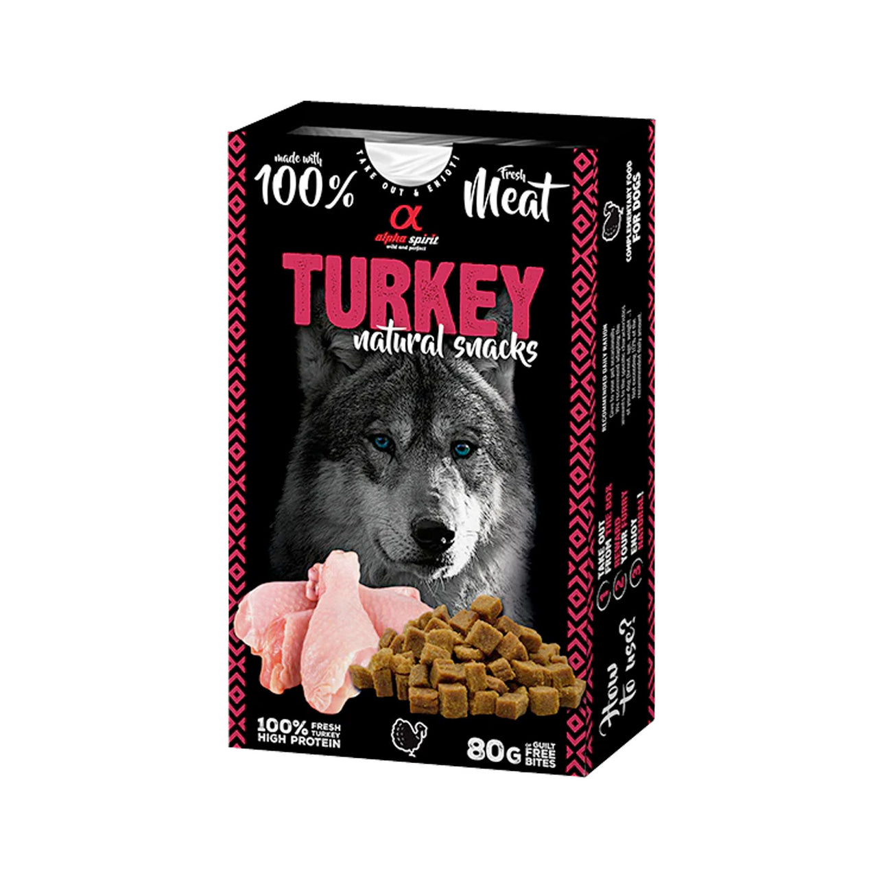 Alpha Spirit Natural Snacks for Dogs – Turkey