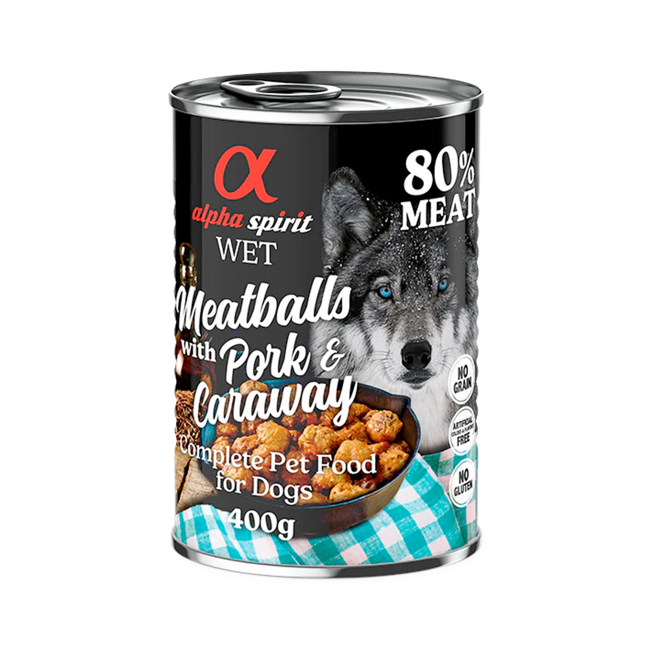 Alpha Spirit Meatballs Pork and Caraway (400gr)