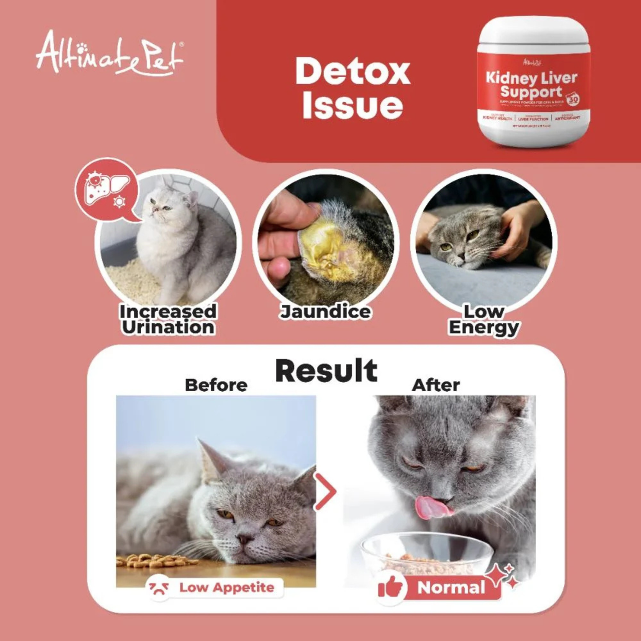 Altimate Pet Supplement for Cats – Kidney Liver Support 150g