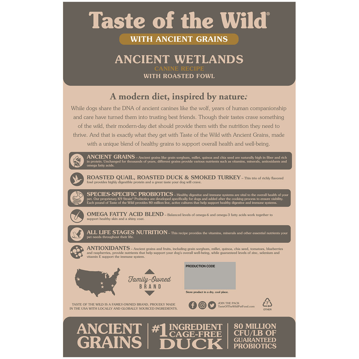 Ancient Wetlands Canine Recipe - 2.27kg(5lbs)