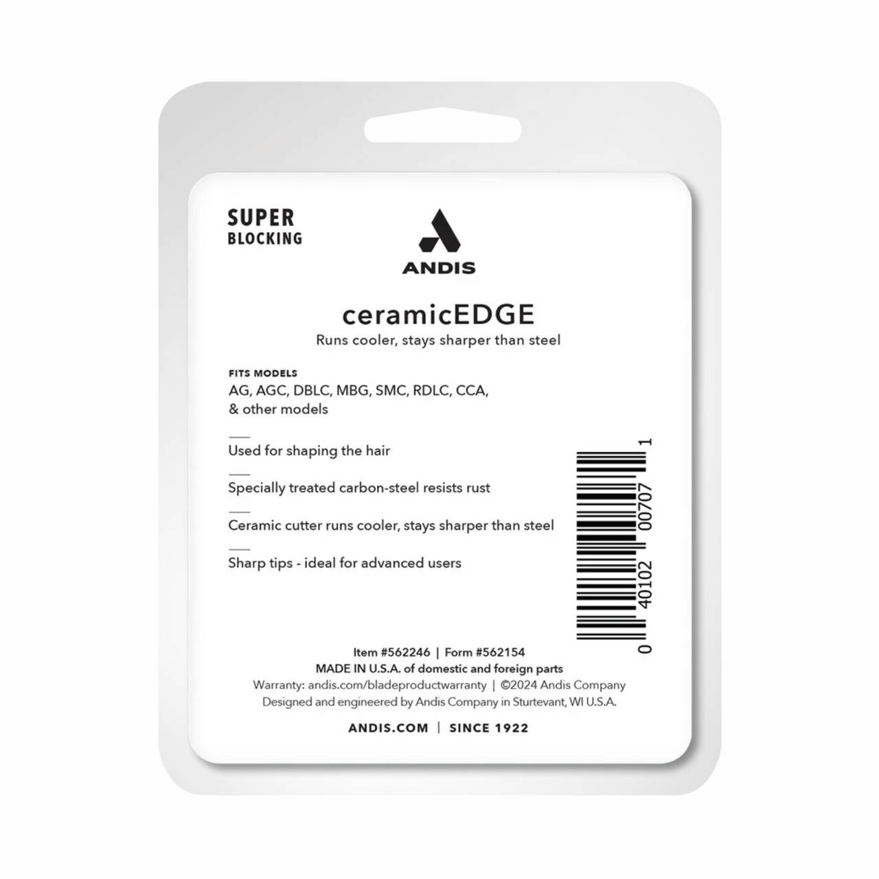 Andis Ceramicedge Super Blocking Blade