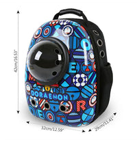 Thumbnail for Cat Dog Carrier & Travel Backpack Astronaut Capsule Carrier Pet Carrier Portable Breathable Cute Solid