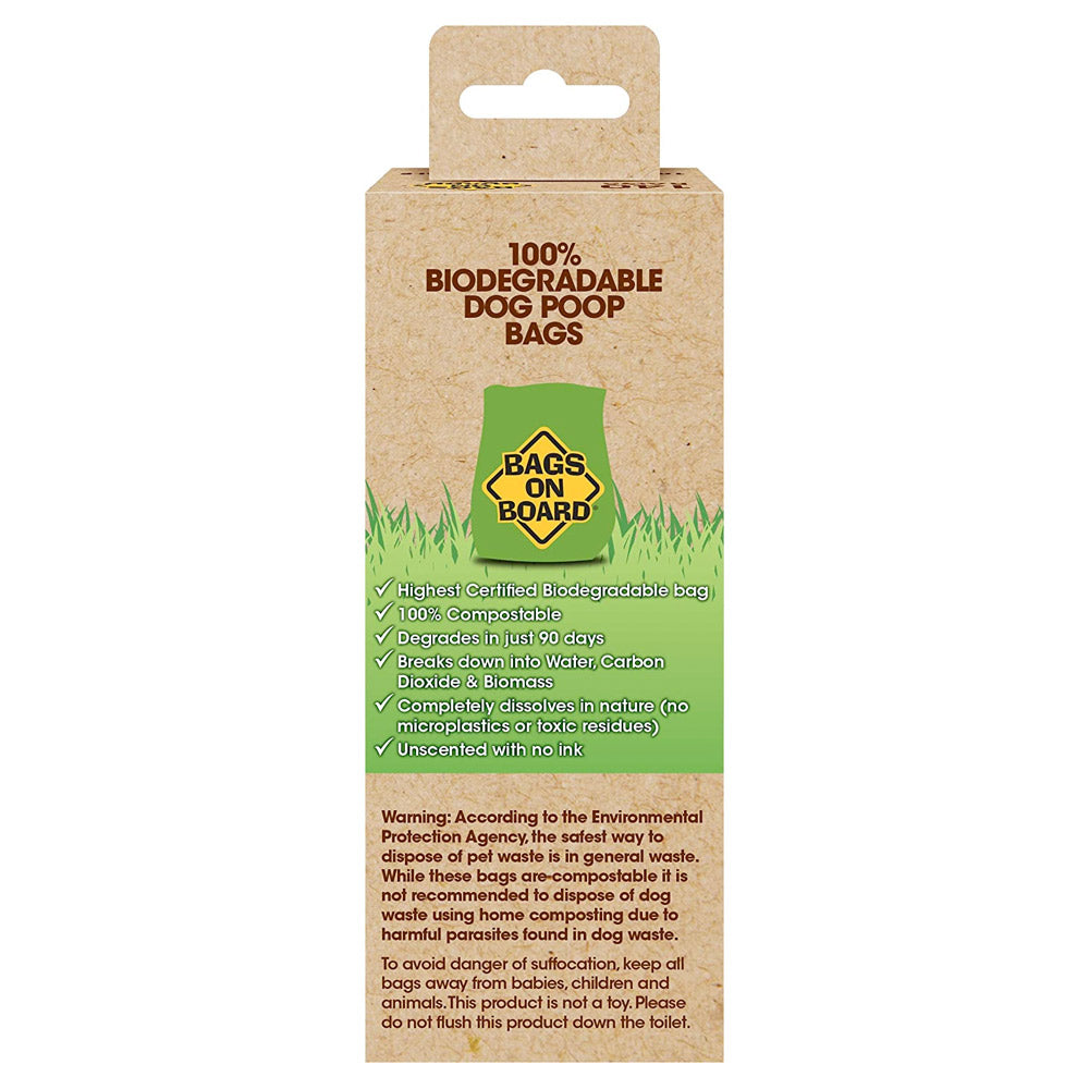 100% Biodegradable Dog Poop Bags (140 Bags)