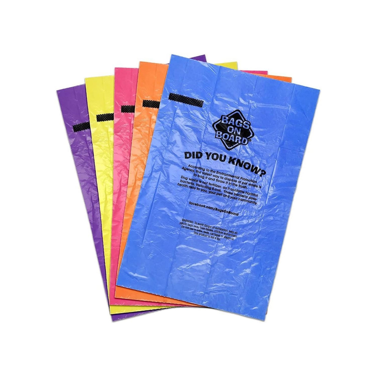 Bags On Board Rainbow Dog Poop Bags  – 140 Bags