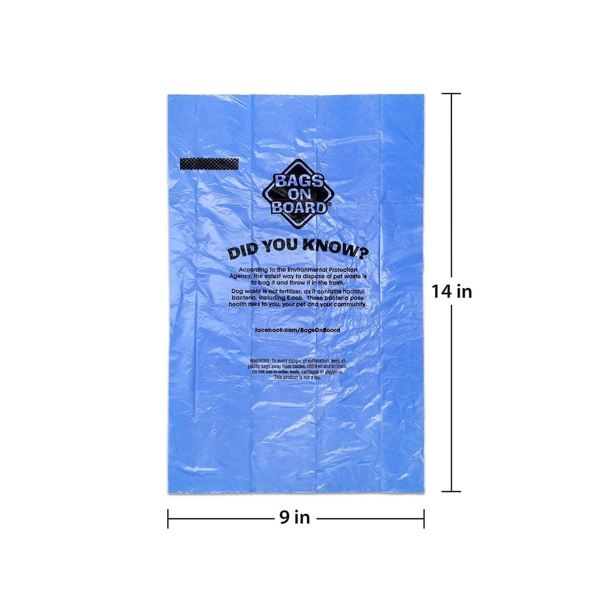 BOB Refill Bags – Blue – 140 bags (10×14)