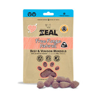 Thumbnail for Zeal Free Range Naturals Beef & Venison Morsels 100g