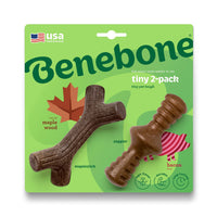 Thumbnail for Benebone 2-Pack Maplestick/Zaggler (Tiny) – Bacon