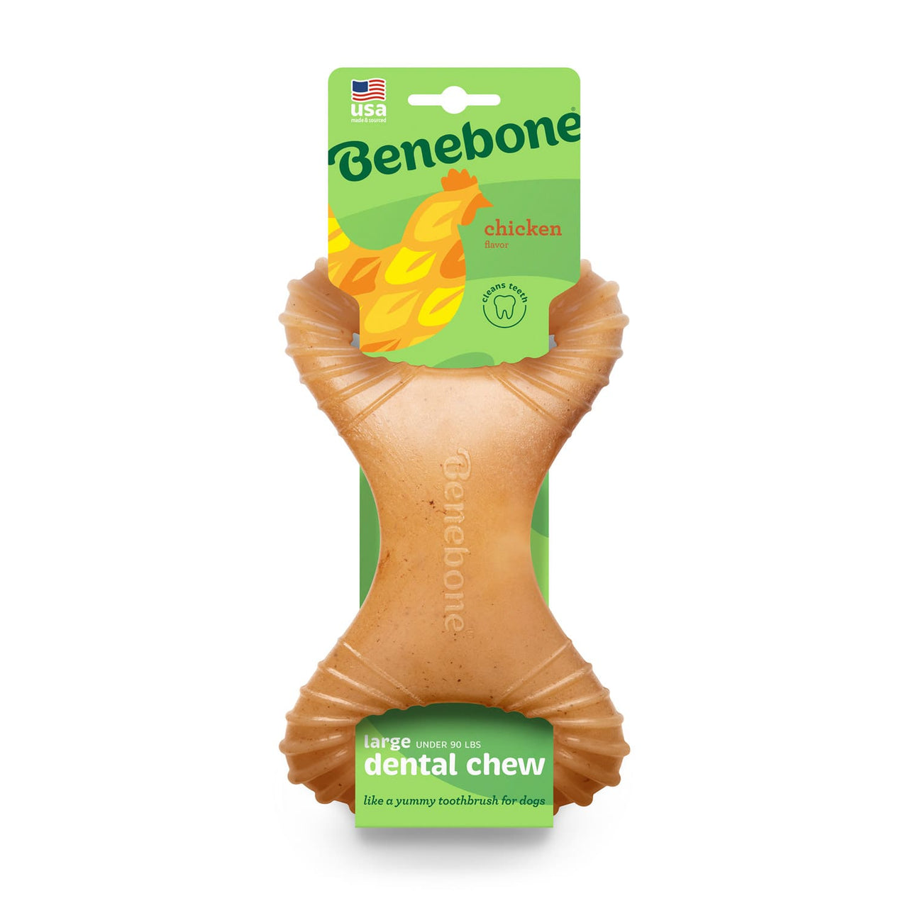 Benebone Dental Dog Chew Toy – Chicken - Small