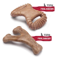 Thumbnail for Benebone Puppy 2-Pack Dental Chew/Wishbone (Tiny) – Bacon