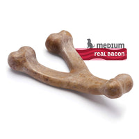 Thumbnail for Benebone Puppy Wishbone Dog Chew Toy – Bacon - Small