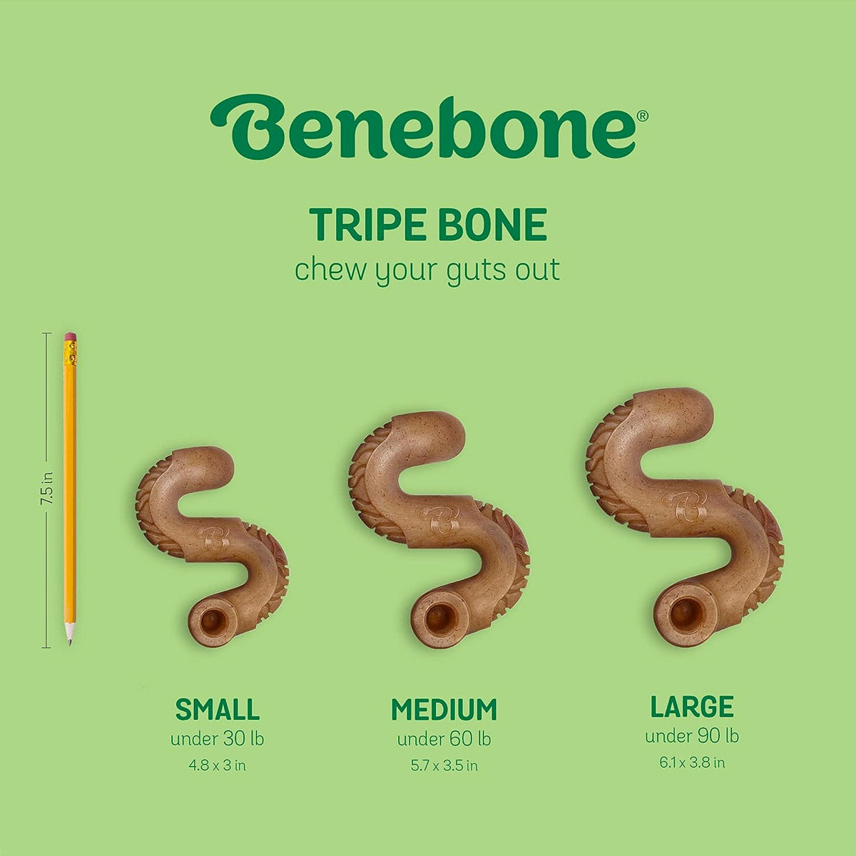 Benebone Beef Tripe Bone - Medium