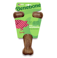 Thumbnail for Benebone Wishbone Dog Chew Toy – Bacon - Giant