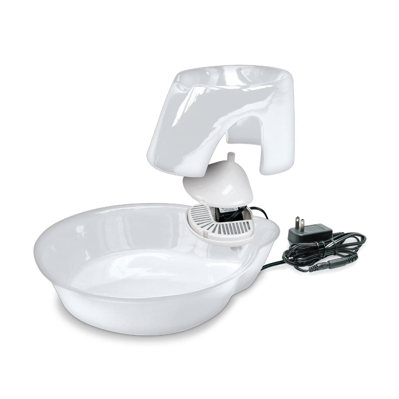 Big Max Ceramic Pet Drinking Fountain 128oz (White)