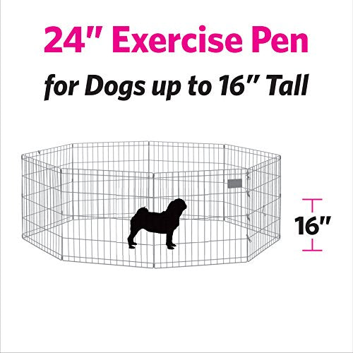 Blue Exercise Pen with Door 24″