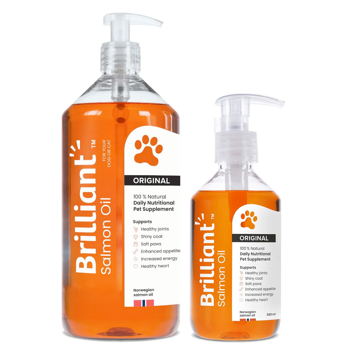 Brilliant Salmon Oil for Dogs and Cats - 300 ml