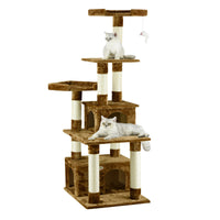 Thumbnail for Brown Cat Condo Size 71Wx61Lx171H