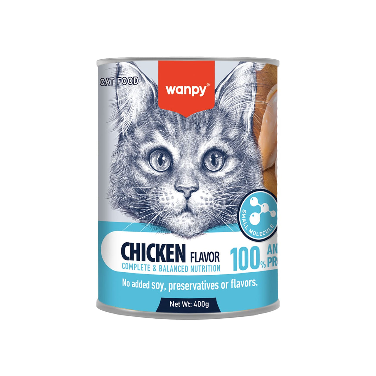 Wanpy Complete Paste Canned Food for Cats (Chicken) – 400g
