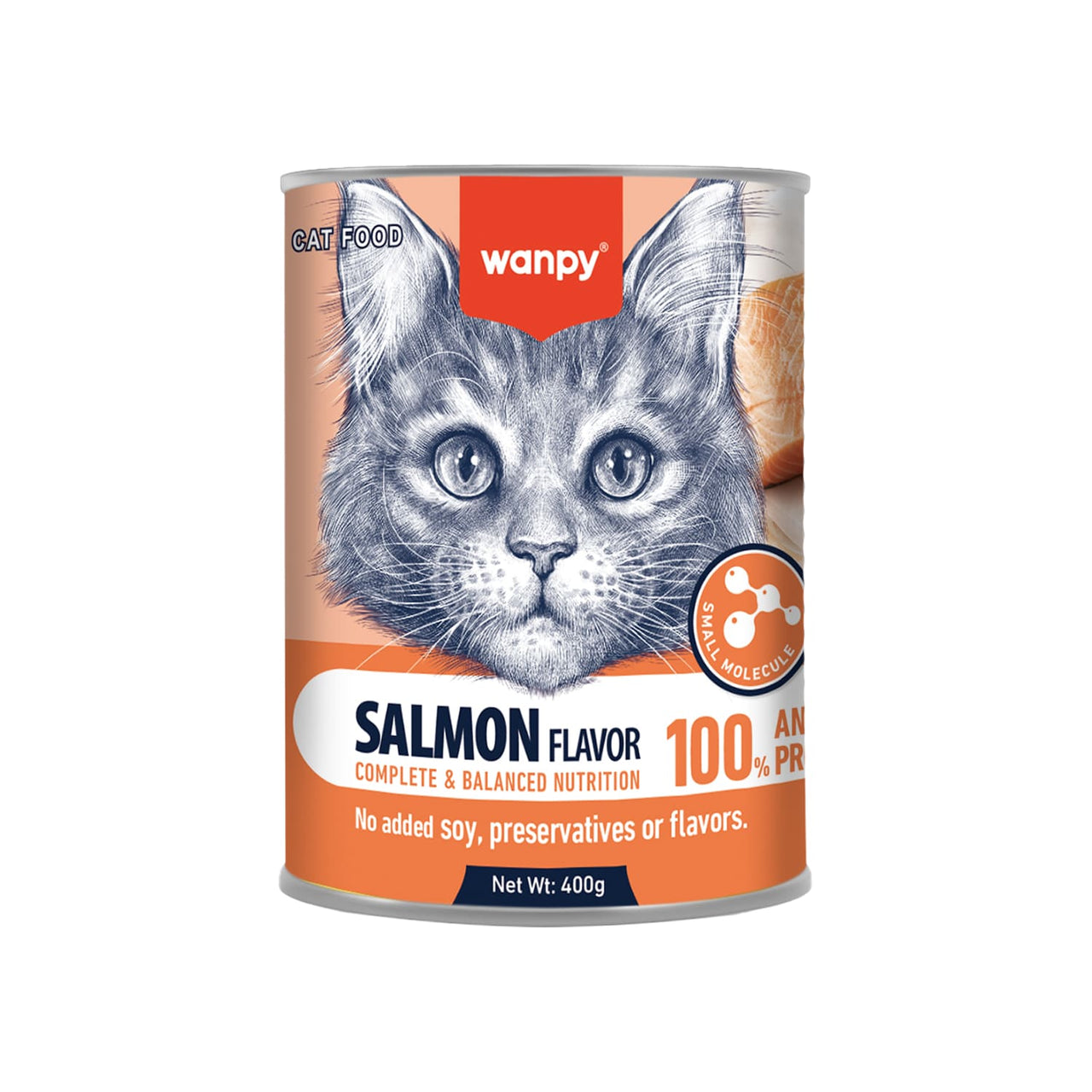 Wanpy Complete Paste Canned Food for Cats (Salmon) – 400g