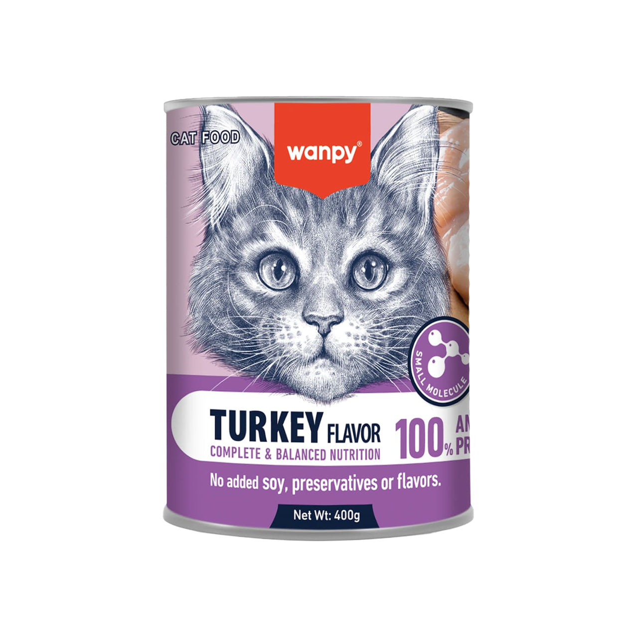 Wanpy Complete Paste Canned Food for Cats (Turkey) – 400g