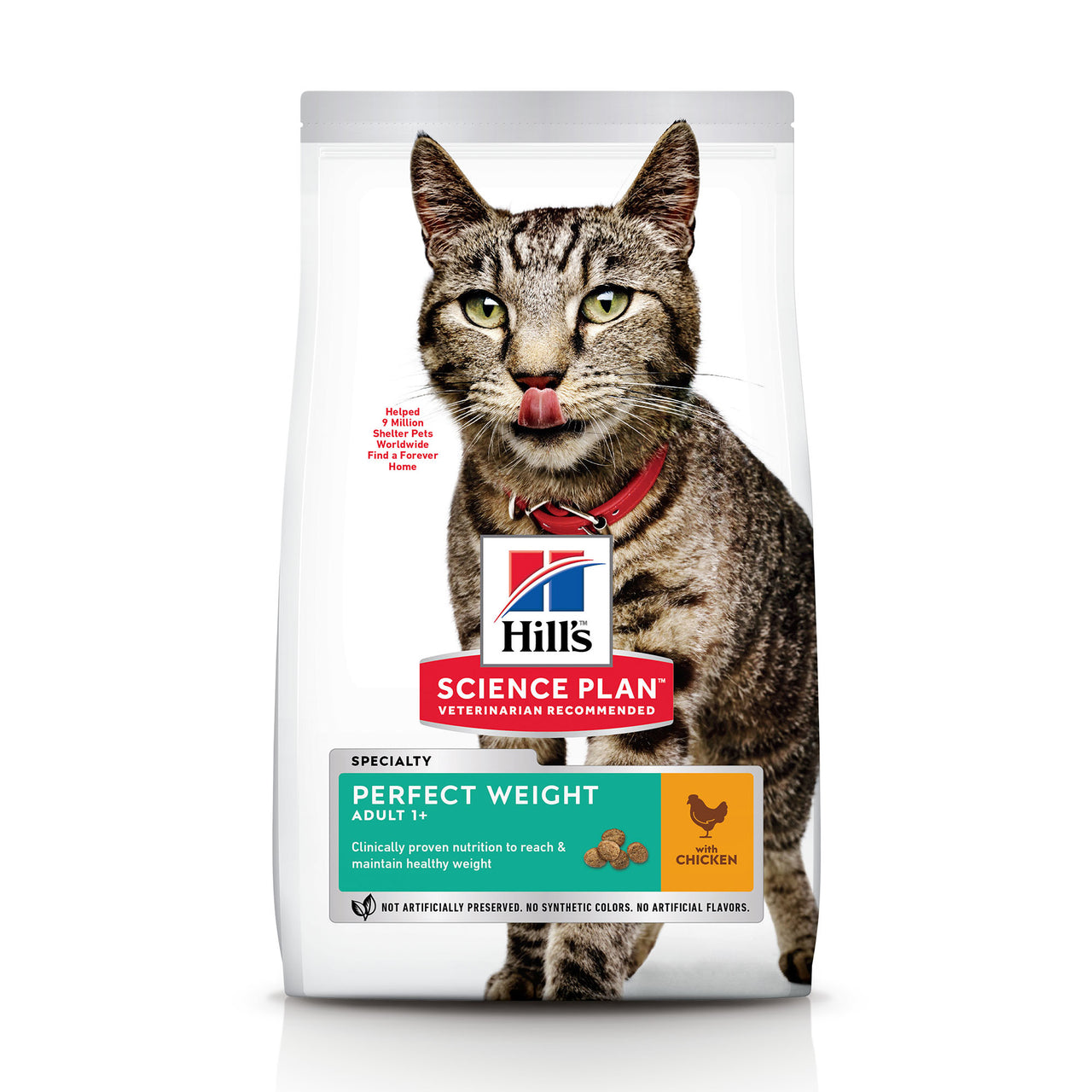 Hill’s Science Plan Perfect Weight Adult Cat Food With Chicken (2.5kg)