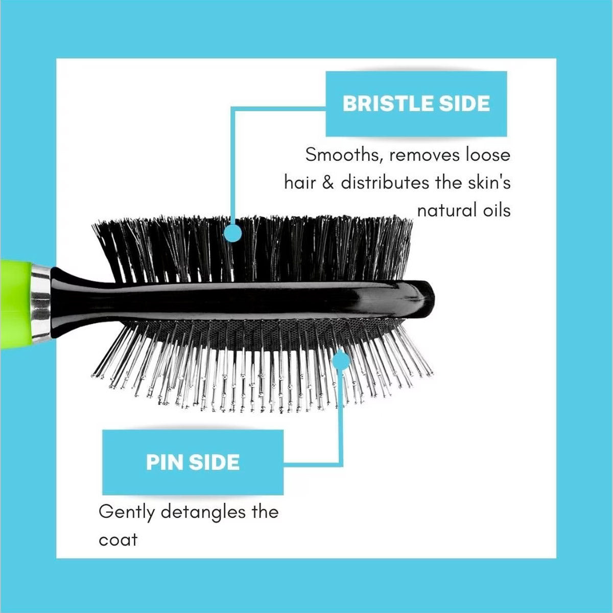 2 Sided Pin Brush Medium