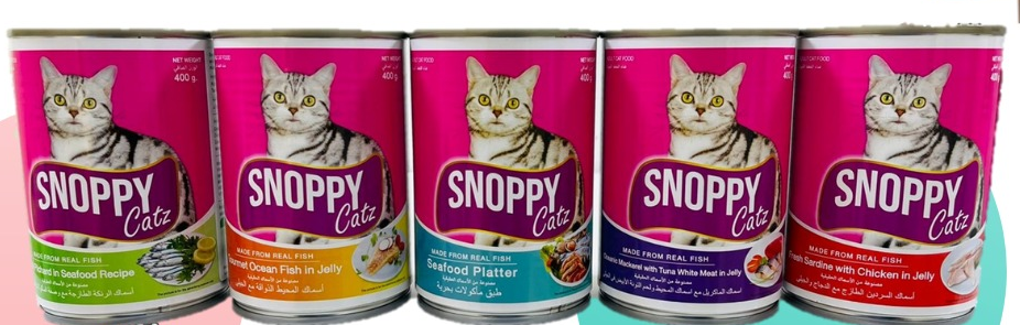 Snoppy Catz  Cat Can - Ocean Mackerel with Tuna White Meat in Jelly Flavor