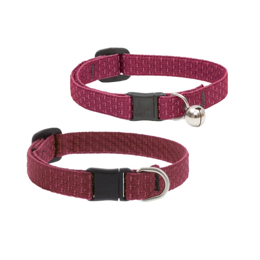 Eco Safety Cat Collar – Berry - With Bell