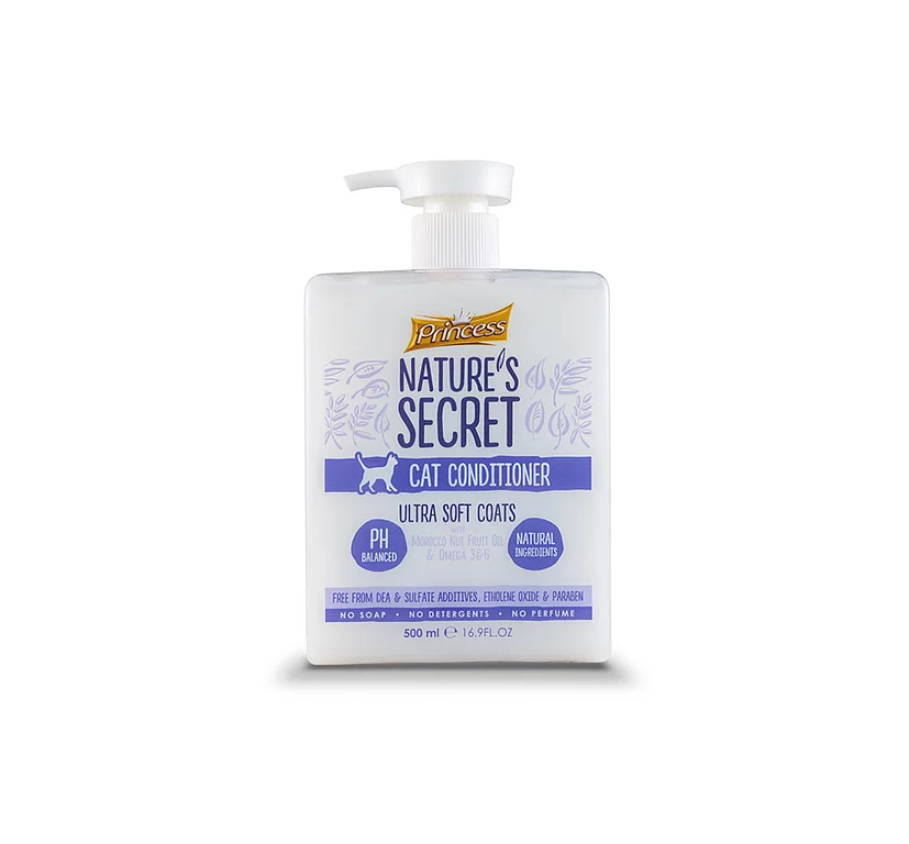 Nature’s Secret Cat Conditioner Ultra Soft Coats with Morocco Nut Fruit Oil & Omega 3&6 500ml