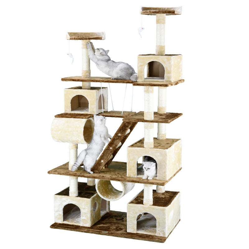 87″ Cat Tree Climber with Swing F216