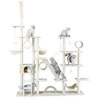 Thumbnail for 108″ Cat Tree Condo Furniture (FC06) 90″W x 20″L x 92″-108″H