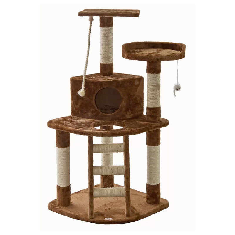 Cat Tree with Ladder & Rope SIZE 81Wx64Lx121H