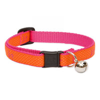 Thumbnail for Cat collar SUNSET ORANGE with Bell