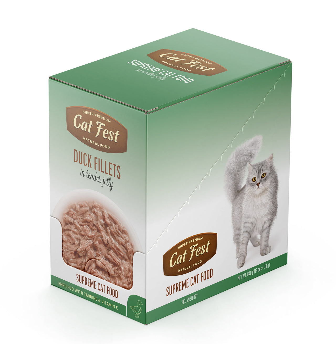 Cat Fest Duck Fillets In Tender Jelly For Cats 70g [MOQ:12pcs]