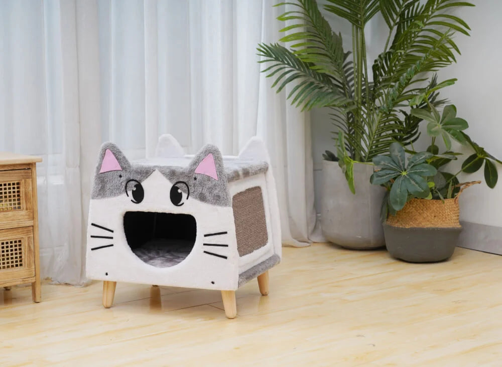 Catry Lovely Cat House with Sisal Scratcher 45x38x47.5cm