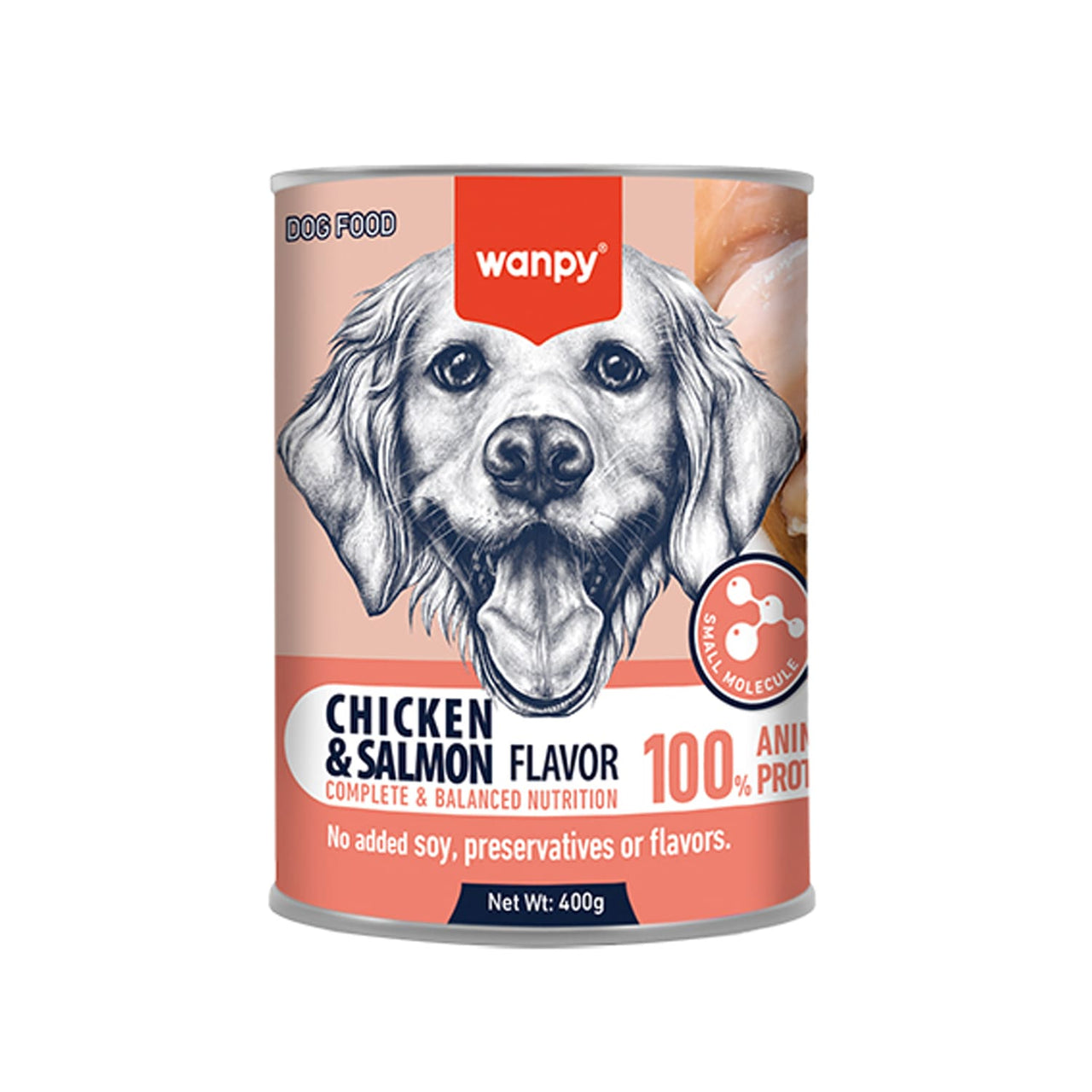 Wanpy Complete Paste Canned Food for Dogs (Chicken & Salmon) – 400g