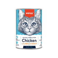 Wanpy Chunks in Gravy Canned Food for Cats – Chicken 375g