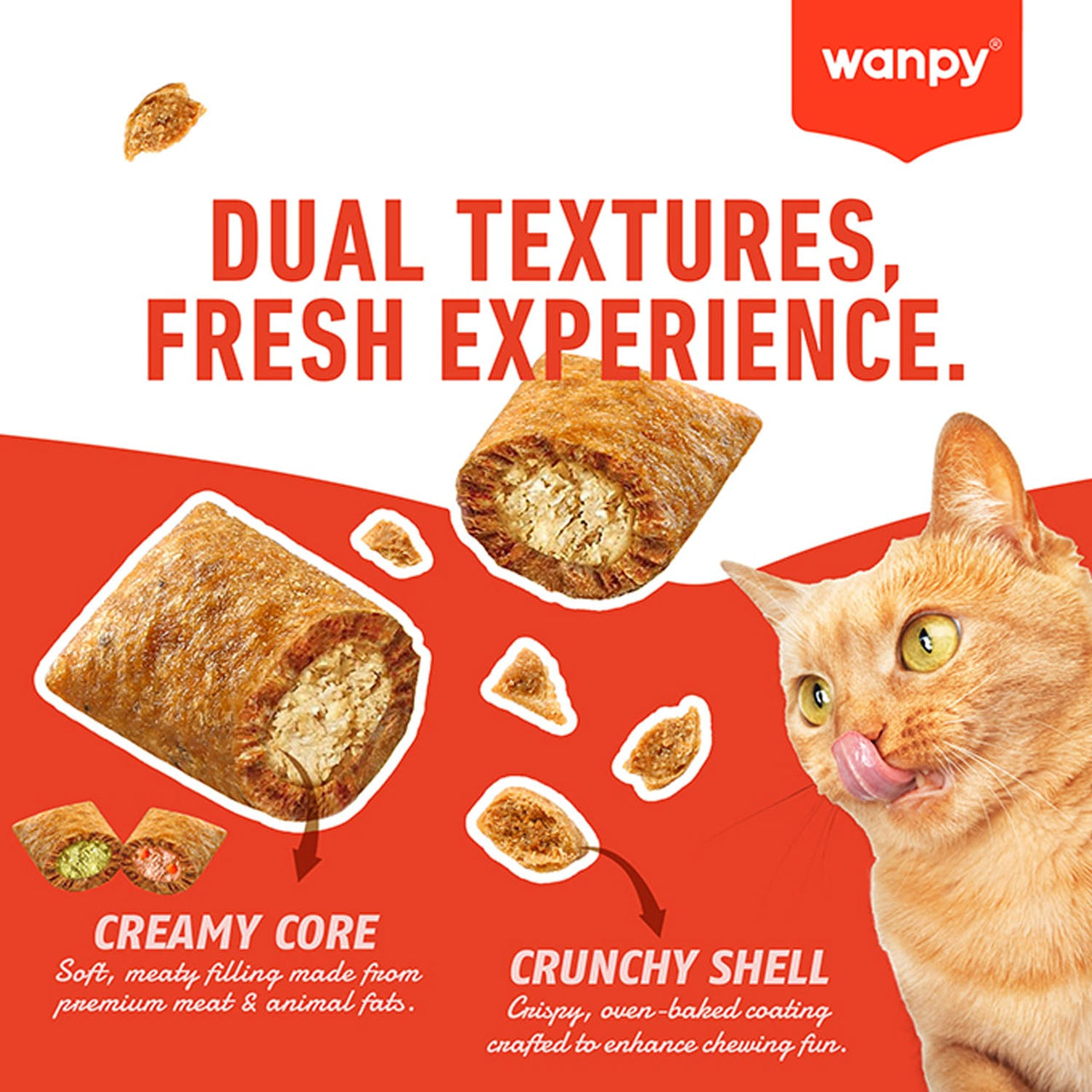 WANPY Crunchy Pocket Catnip & Chicken Recipe