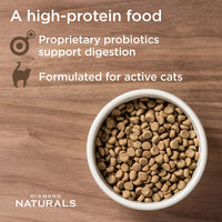 Thumbnail for Diamond Naturals Active Cat Chicken Meal & Rice Formula - 2.72kg(6lbs)