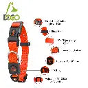 DOCO Signature Nylon Collar (DCSN002)[Color - Orange, Size - L]