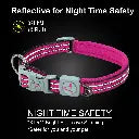 DOCO VARIO O - Ring Collar with Reflective Stitching[Color - Grey, Size - S]