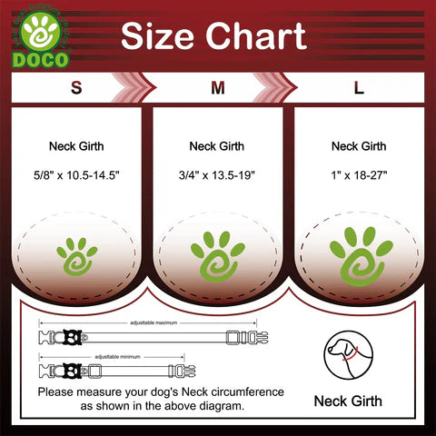 DOCO® LOCO Collar Large-2.5 x 45-68cm F