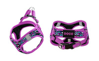 DOCO® Pattern Print Harness With 3D Foam Medium- 41-44cm / 4.5-7kg-Purple