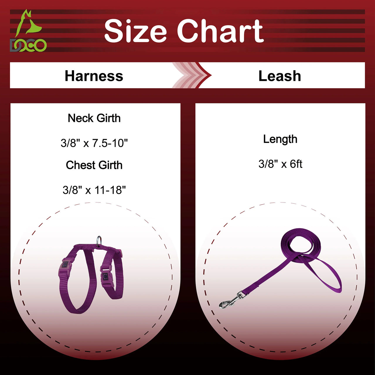 DOCO® Signature Cat Harness + Leash 6ft [Neck1x19-27cm; Chest1x28.5-46cm]-Grey