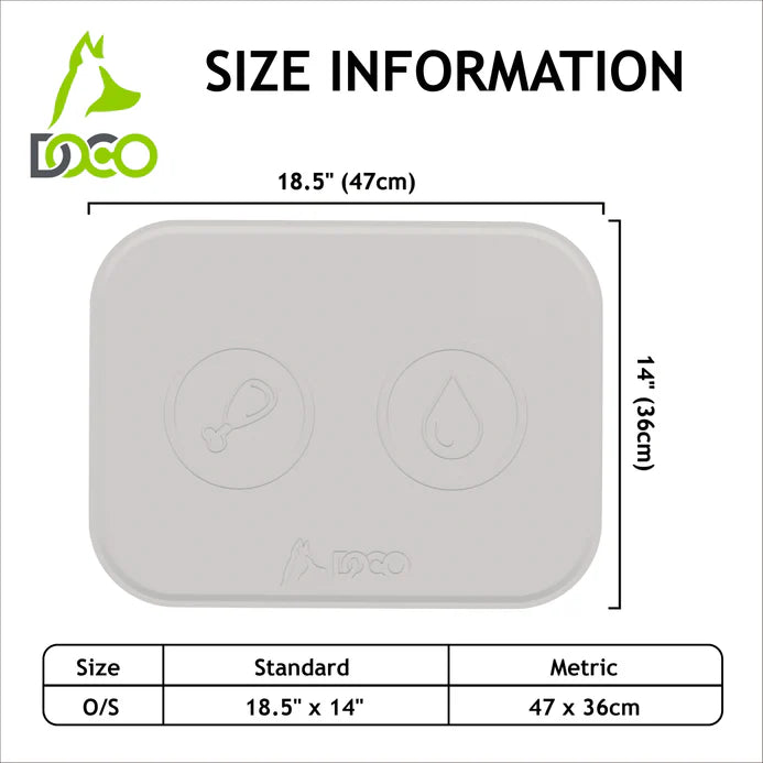 DOCO® Silicone Waterproof Feeding Mats for Dogs and Cats 47 x 36cm(O/S) Wisteria