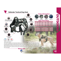 DOCO® Tactical Dog Harness/Vest with Handle [Size - M]