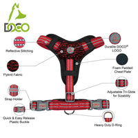 DOCO® VARIO Chest Plate Harness w/Neoprene (DCV206)[Color - Grey, Size - S]