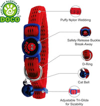Doco Puffy Cat Collar (DCAT010)[Color - Yellow]